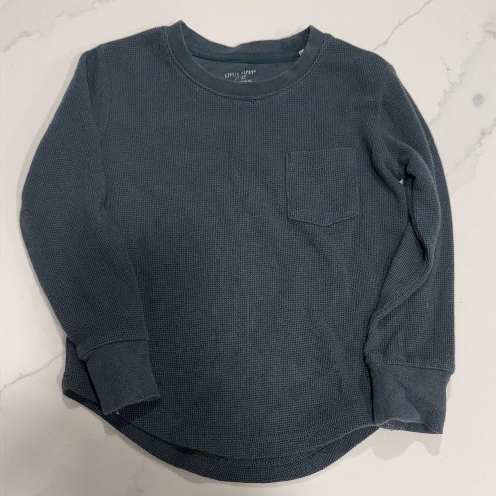 Little Bipsy Long Sleeve Tee - Dark Gray